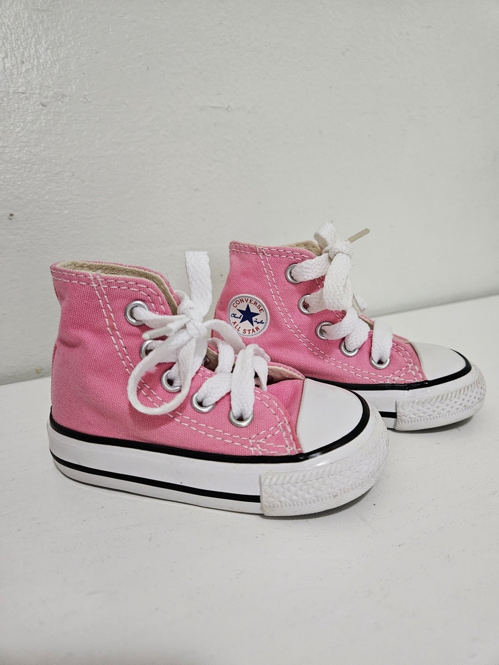 Converse Kids Pink High-Top Canvas Sneakers 3C